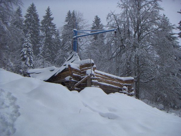 Construction, les bois du milieu en hiver